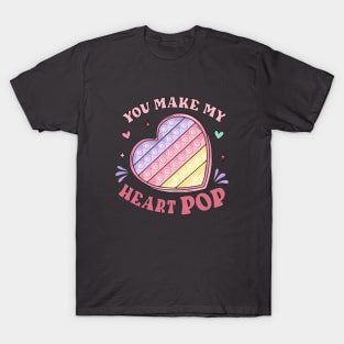 You Make My Heart Pop Cute Valentines Day T-Shirt